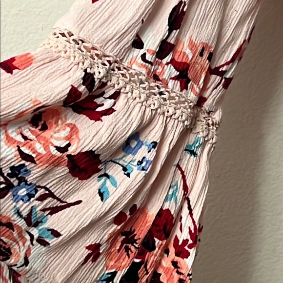 Lane Bryant Pink Relaxed Tunic with Tie Front 314 - Picture 8 of 12